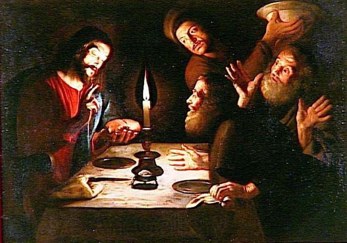 unknow artist Le repas d'Emmaus Norge oil painting art